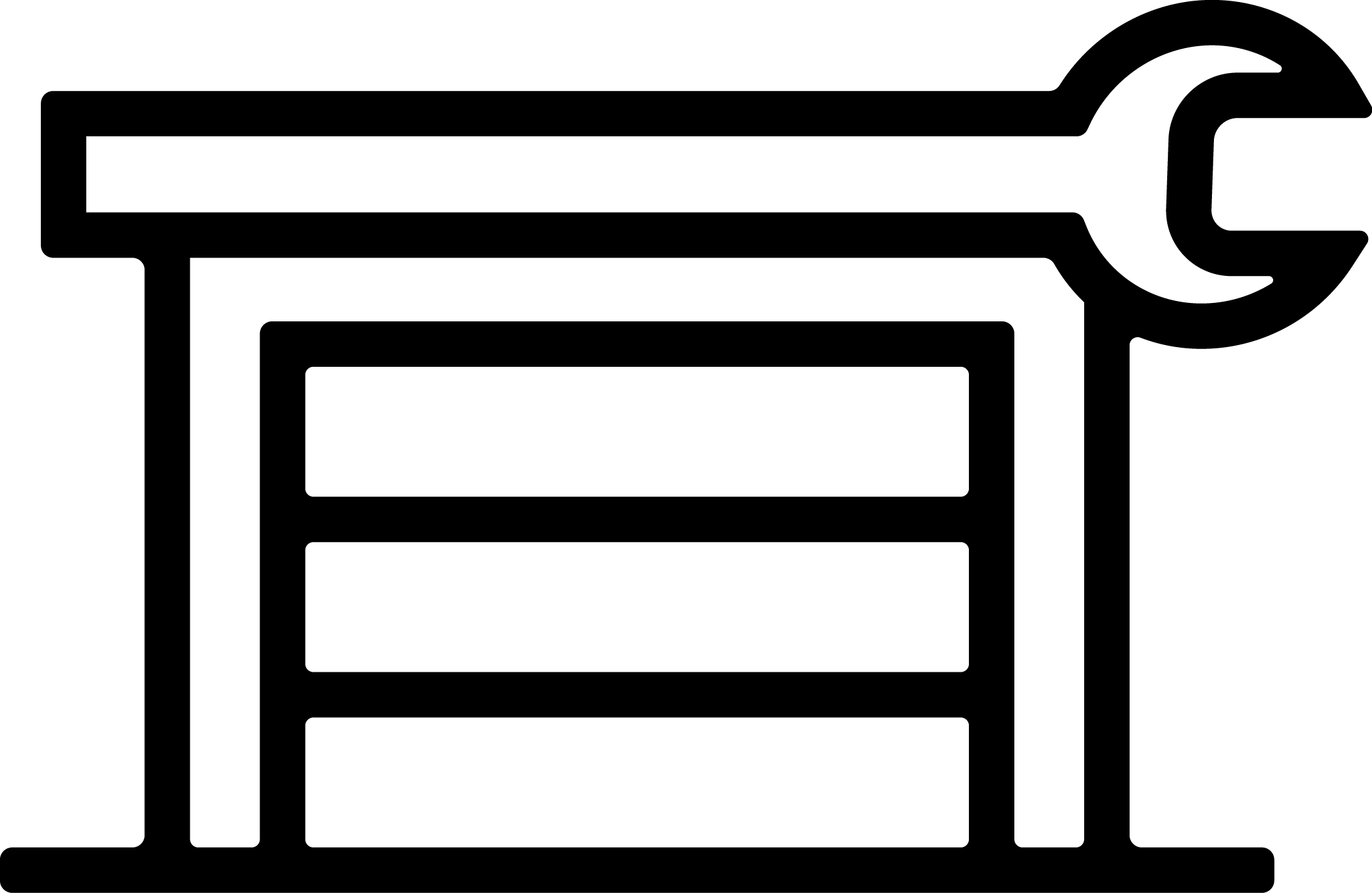 Garage door installation service icon