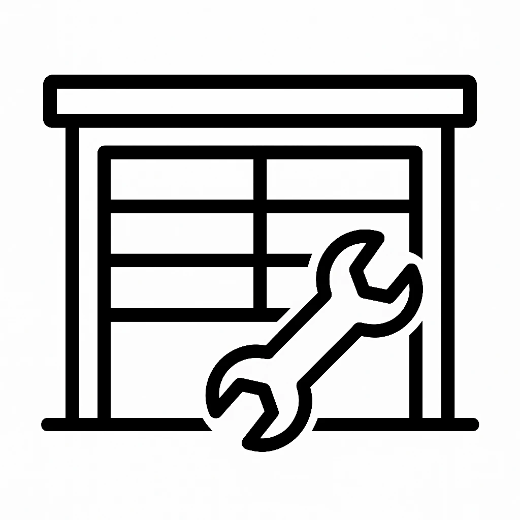 Garage door repair service icon